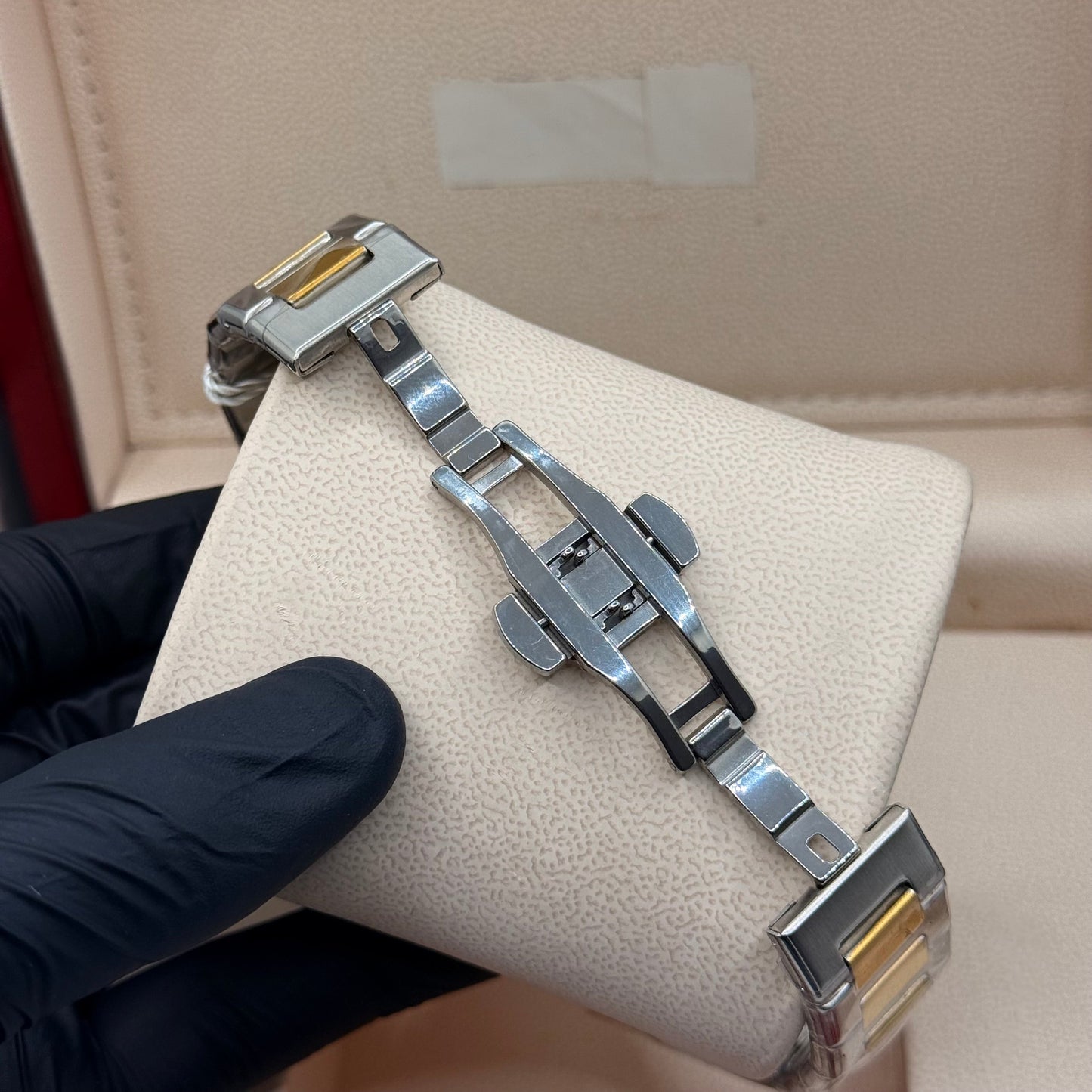 Aura stain less steel truetone with marble green dial