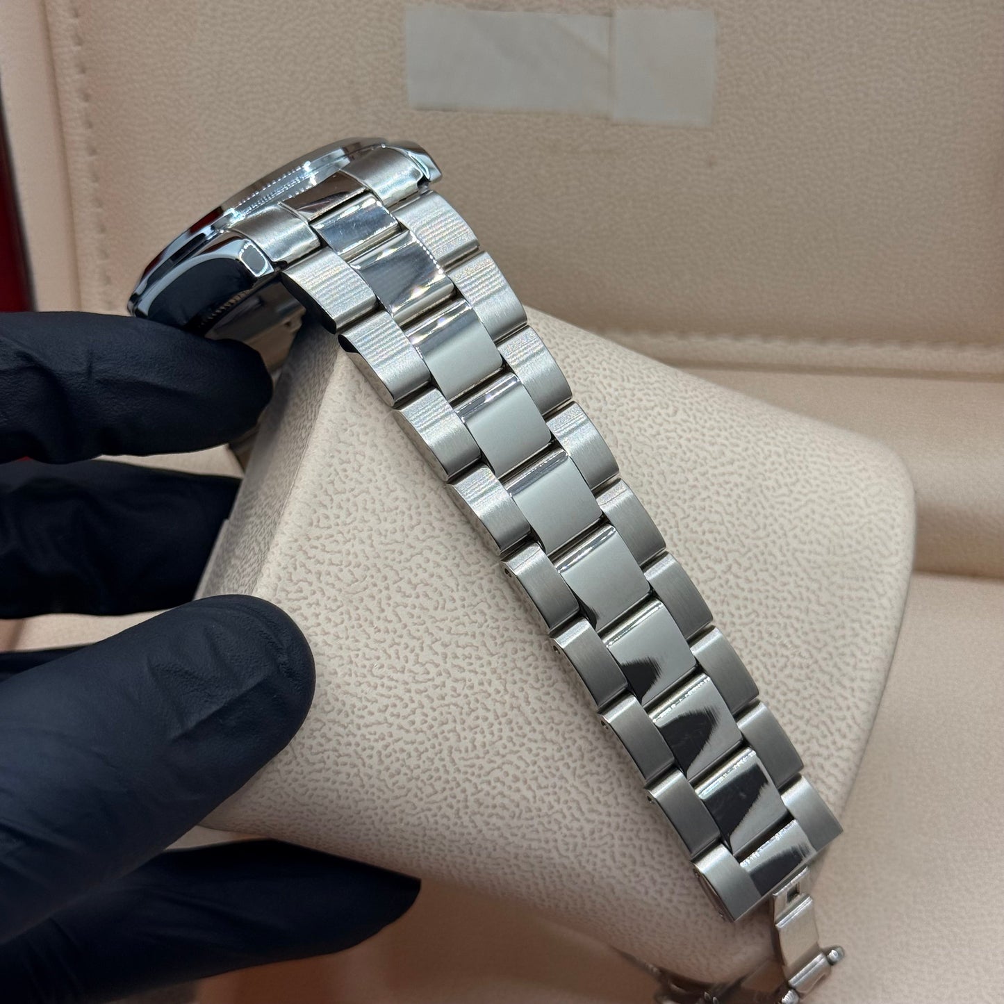 Tissot style silver with  white dial