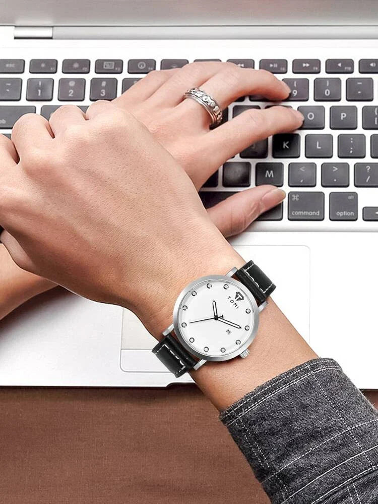 TOMI T-074 Luxury Watch Date Quartz