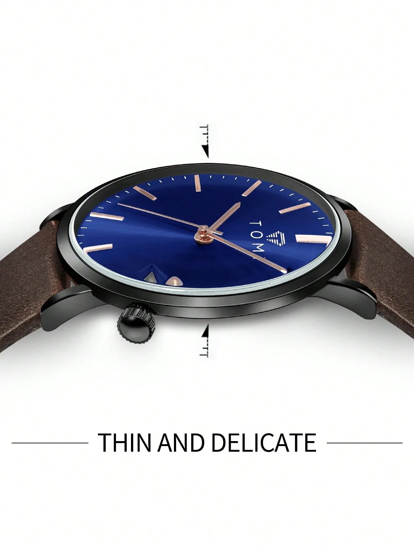 TOMI T-018 Date Quartz Luxury Slim Watch – New Arrival