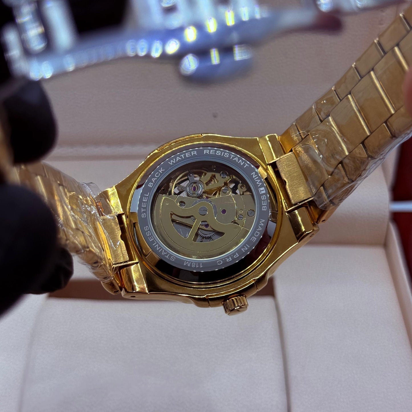 PP style fully automatic  golden  with white  scelton