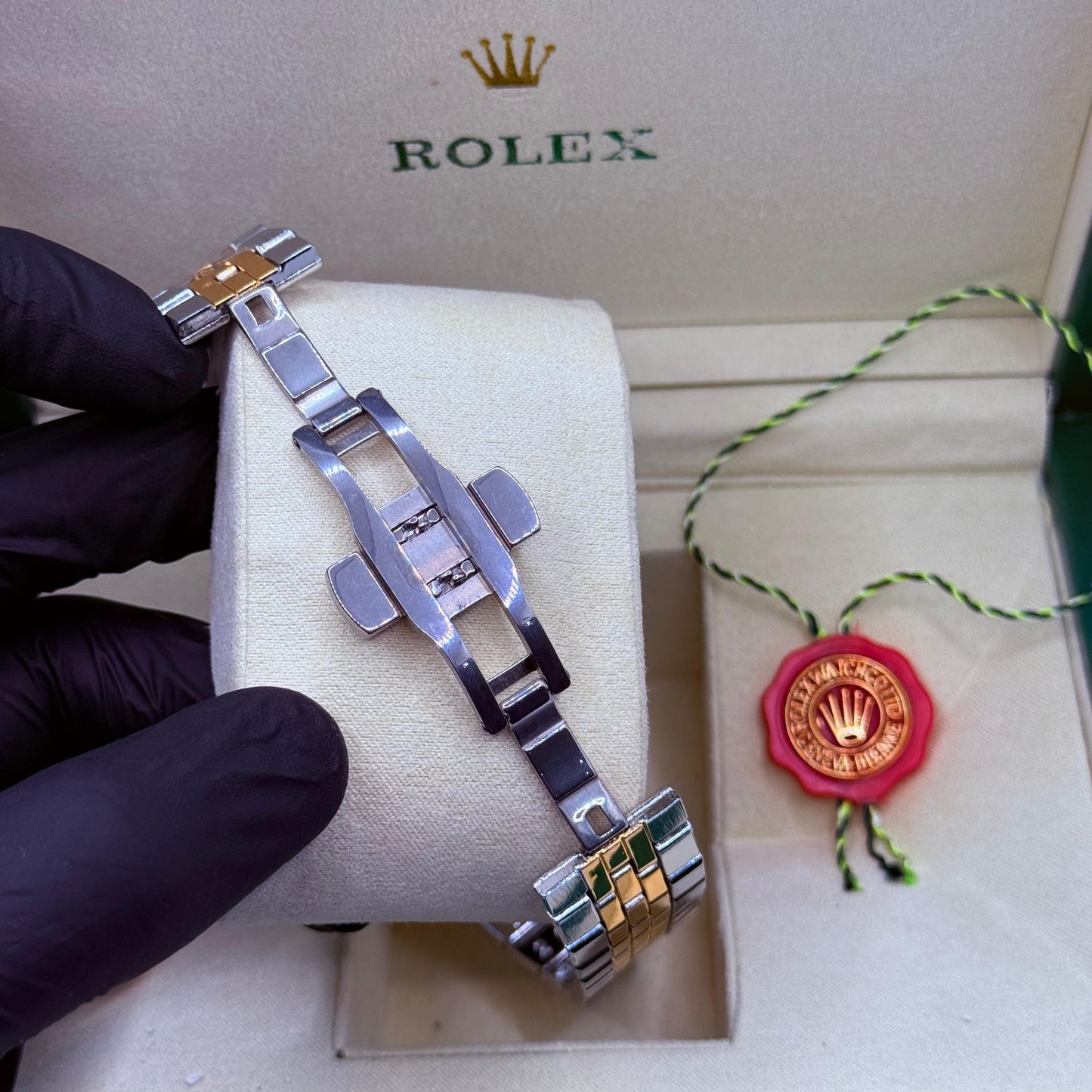 Rolex land dweller truetone with black  dial