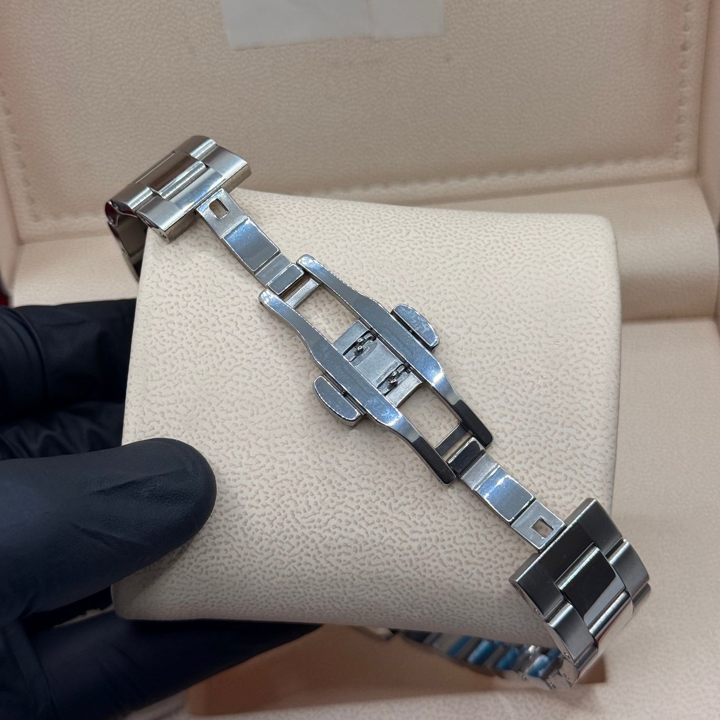 Tissot style silver with  white dial