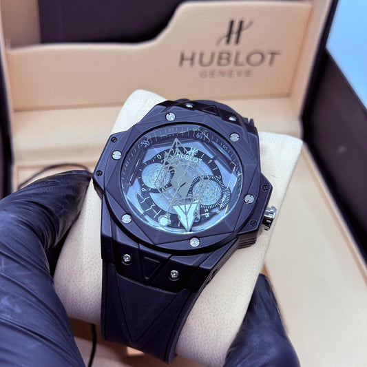 Hublot Mafia diamond cut  full black