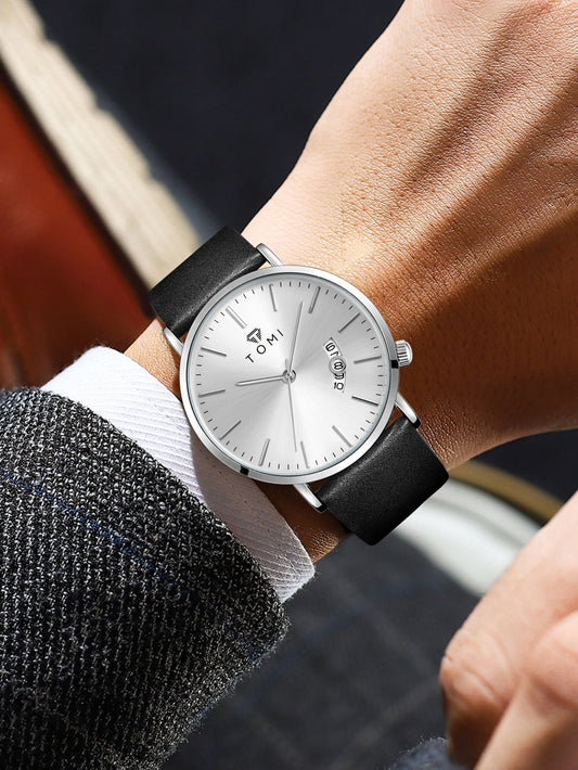 TOMI T-018 Date Quartz Luxury Slim Watch – New Arrival