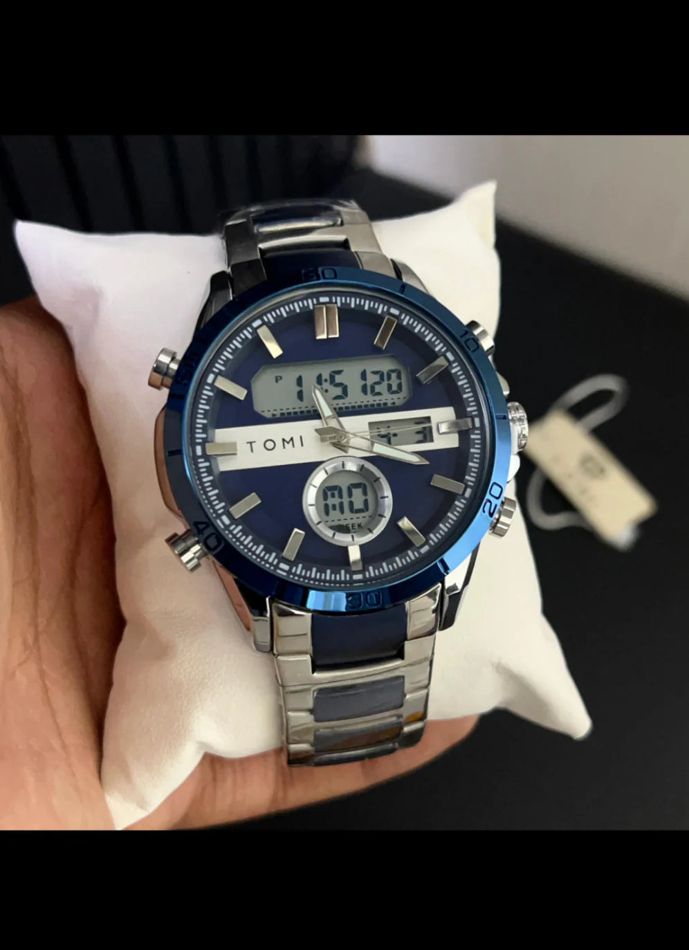 TOMI T-3010 High Quality Chain Watch Dual Time