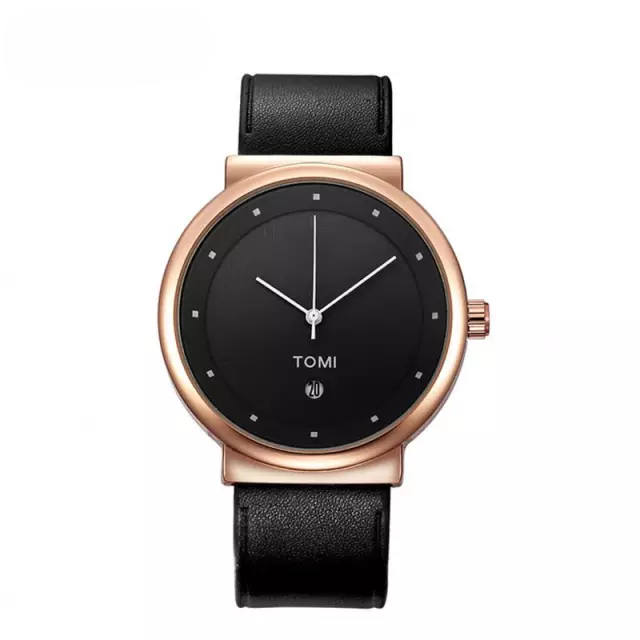 TOMI T-091 Business Watch Round Dial Date Quartz