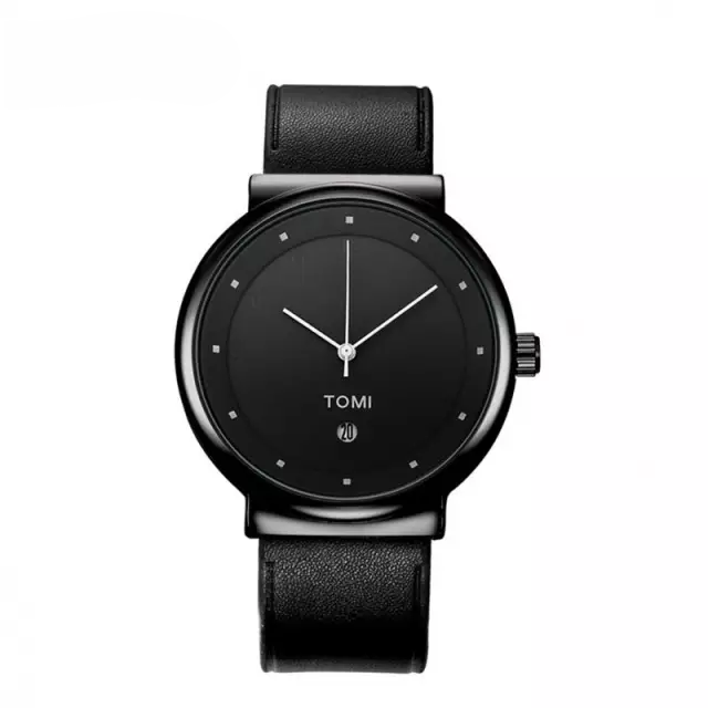 TOMI T-091 Business Watch Round Dial Date Quartz