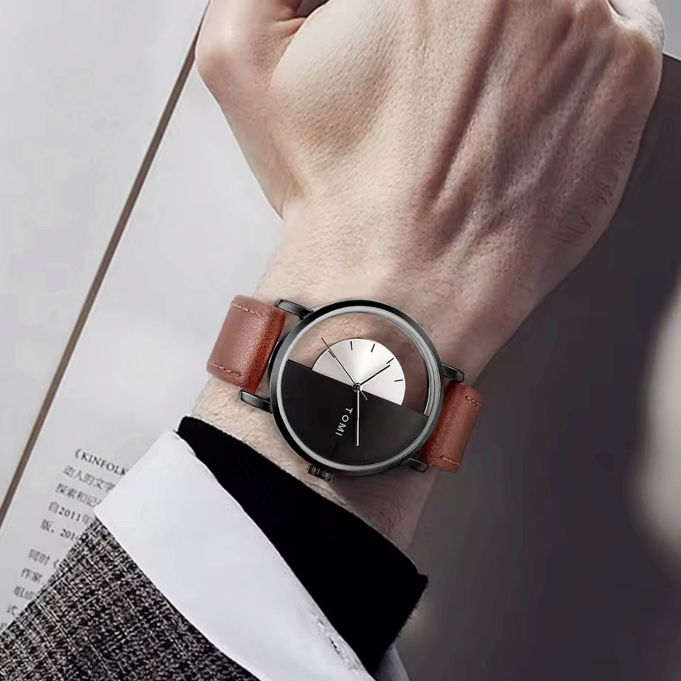 TOMI S8 Series Customised T-080 Gift Set Watch With Wallet & Pen Quartz