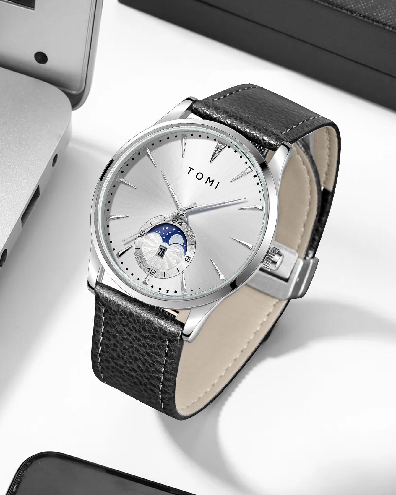 TOMI T-024 Magnet Lock Business Luxury Watch