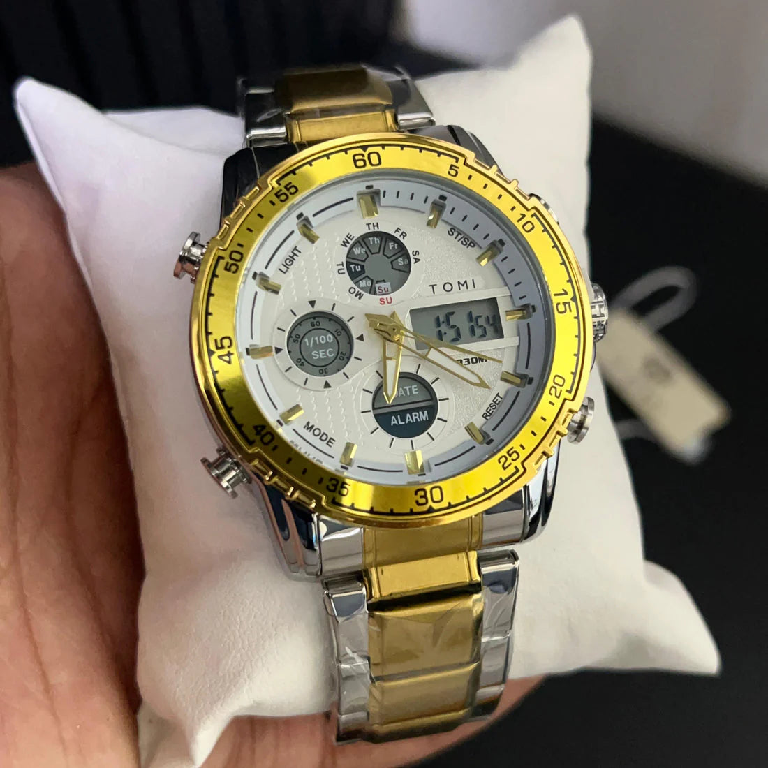 TOMI T-3010 High Quality Chain Watch Dual Time