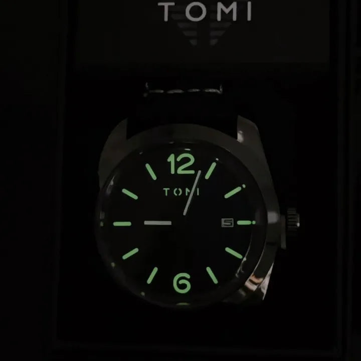 TOMI T-095 Luxury Watch Luminous Dial Quartz Date